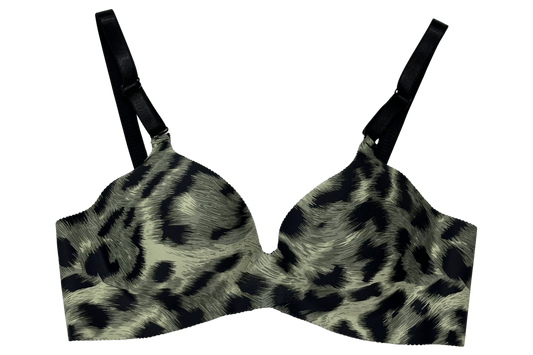 Premium Seamless Leopard Bra